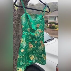 Urban Outfitters Green Floral Dress
